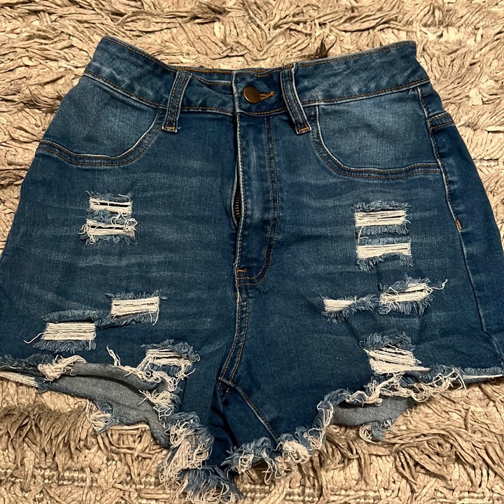 Fashion Nova high waisted jean shorts